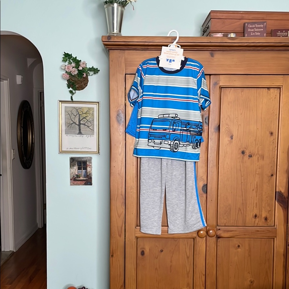 Carter's Blue and Gray Pajama Set, Cozy Comfort